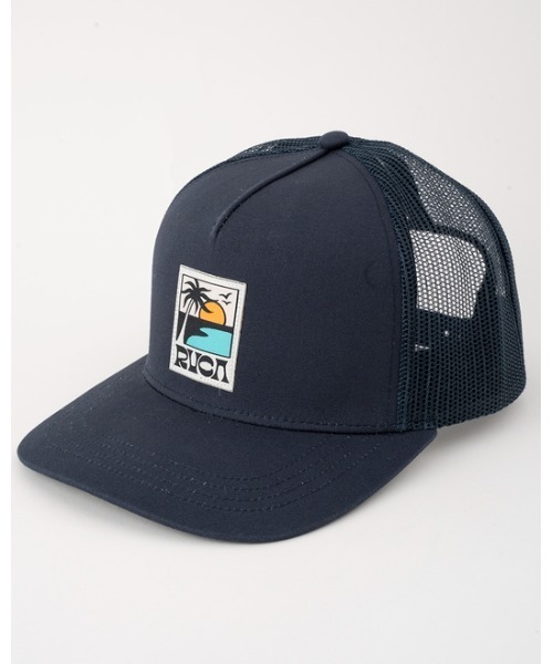 RVCA(ルーカ)の「RVCA メンズ PALM SET TRUCKER キャップ 【2024年夏モデル】/ルーカ帽子(キャップ・メンズ・ブラック系その他/グリーン系その他/ネイビー・FREE)」の3枚目の写真