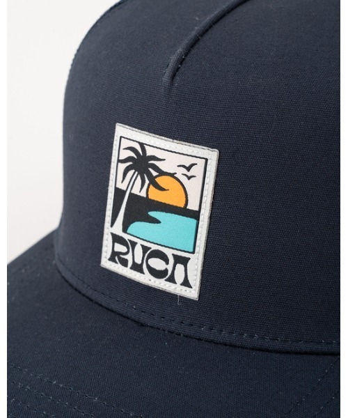 RVCA(ルーカ)の「RVCA メンズ PALM SET TRUCKER キャップ 【2024年夏モデル】/ルーカ帽子(キャップ・メンズ・ブラック系その他/グリーン系その他/ネイビー・FREE)」の8枚目の写真