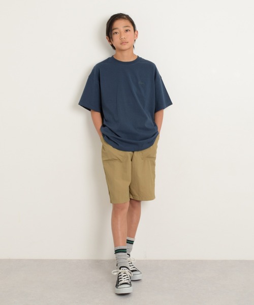 GLAZOS（グラソス）の「【大人向けサイズあり】【防汚加工】リゾートバックプリント半袖Tシャツ（Tシャツ/カットソー・キッズ・ネイビー/オートミール/オレンジ/ライトブルー・160cm/170cm/150cm/140cm）」の8枚目の写真