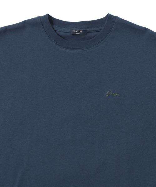 GLAZOS（グラソス）の「【大人向けサイズあり】【防汚加工】リゾートバックプリント半袖Tシャツ（Tシャツ/カットソー・キッズ・ネイビー/オートミール/オレンジ/ライトブルー・160cm/170cm/150cm/140cm）」の9枚目の写真