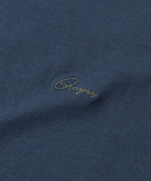 GLAZOS（グラソス）の「【大人向けサイズあり】【防汚加工】リゾートバックプリント半袖Tシャツ（Tシャツ/カットソー・キッズ・ネイビー/オートミール/オレンジ/ライトブルー・160cm/170cm/150cm/140cm）」の11枚目の写真