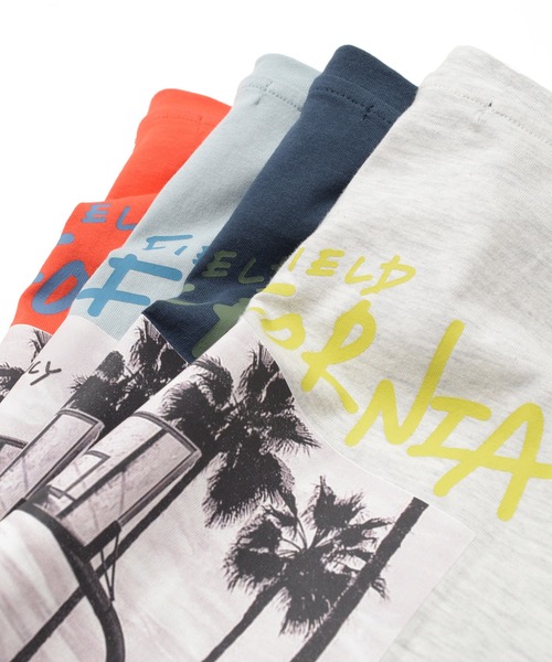 GLAZOS（グラソス）の「【大人向けサイズあり】【防汚加工】リゾートバックプリント半袖Tシャツ（Tシャツ/カットソー・キッズ・ネイビー/オートミール/オレンジ/ライトブルー・160cm/170cm/150cm/140cm）」の12枚目の写真