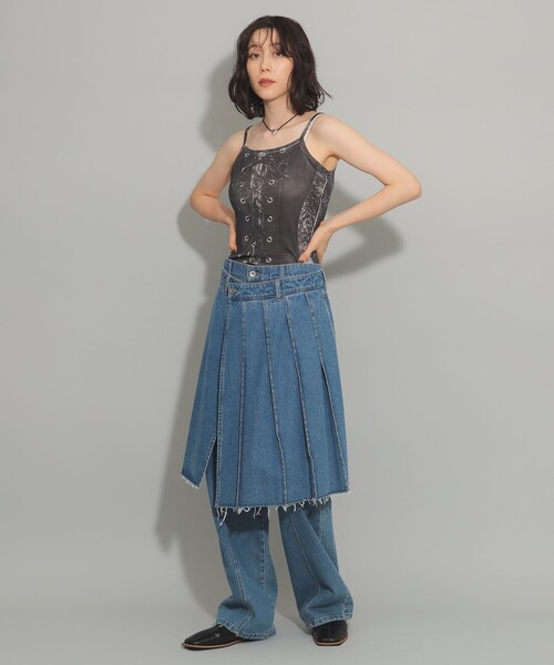 Ray BEAMS（レイビームス）の「Available Today /  ランジェリー キャミソール（Tシャツ/カットソー・レディース・ブラック/ピンク/レッド・ONE SIZE）」の5枚目の写真