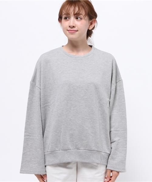 WEGO（ウィゴー）の「WEGO/ワイドスリーブプルオーバー（スウェット・レディース・ブラウン/アイボリー/杢グレー・FREE）」の7枚目の写真