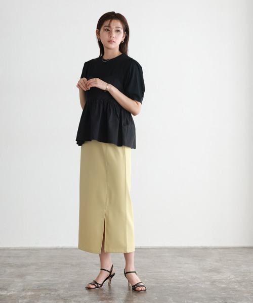 Pierrot(ピエロ)の「ビスチェドッキングプルオーバー(Tシャツ/カットソー・レディース・ホワイト系その他/ブラック×ブラック/ホワイト×ブラック・L/M)」の16枚目の写真