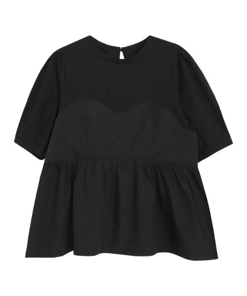 Pierrot(ピエロ)の「ビスチェドッキングプルオーバー(Tシャツ/カットソー・レディース・ホワイト系その他/ブラック×ブラック/ホワイト×ブラック・L/M)」の20枚目の写真