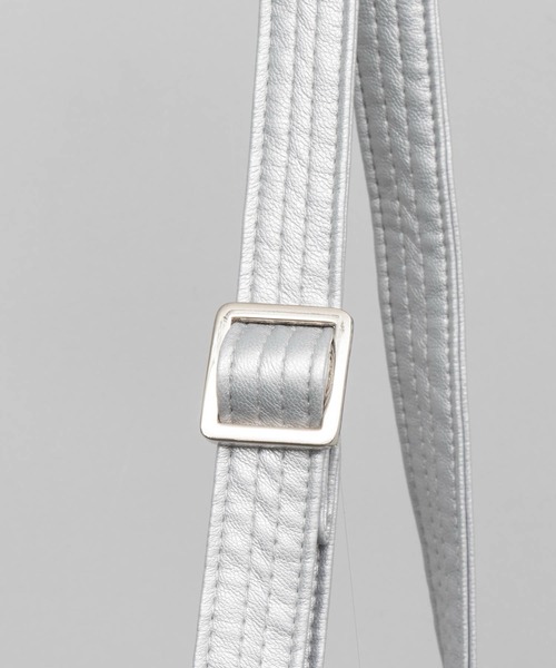 セール】《UNISEX》【EX】Vegan Leather Effect Shoulder Drawstring