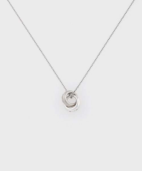 Double Ring Motif” ネックレス【240902 210】（ネックレス）｜Paul 