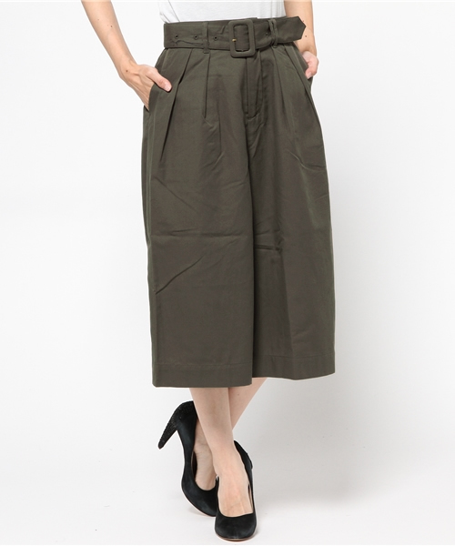 one after another NICE CLAUP（ワンアフターアナザーナイスクラップ）の「★【mer11月号掲載 ナイスクラップ】ベルト付ガウチョパンツ　（その他パンツ・レディース・キャメル/アイボリー/チェック/カーキ/ネイビー・FREE）」の18枚目の写真