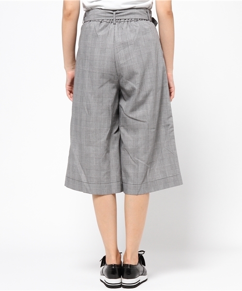 one after another NICE CLAUP（ワンアフターアナザーナイスクラップ）の「★【mer11月号掲載 ナイスクラップ】ベルト付ガウチョパンツ　（その他パンツ・レディース・キャメル/アイボリー/チェック/カーキ/ネイビー・FREE）」の15枚目の写真