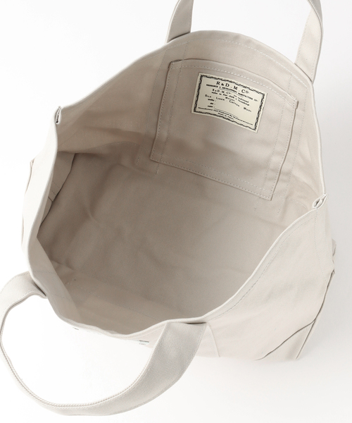 journal standard Furniture (ジャーナルスタンダードファニチャー)の「【R&D.M.Co/オールドマンズテイラー】 TOTE BAG S コットントートバッグS(クラッチバッグ・レディース・チャコールグレー/ブラック/アイボリー/カーキ・FREE)」の9枚目の写真