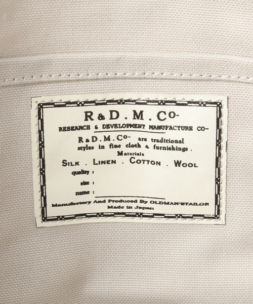 journal standard Furniture (ジャーナルスタンダードファニチャー)の「【R&D.M.Co/オールドマンズテイラー】 TOTE BAG S コットントートバッグS(クラッチバッグ・レディース・チャコールグレー/ブラック/アイボリー/カーキ・FREE)」の13枚目の写真