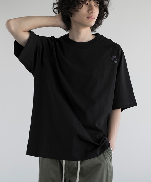 aimoha（アイモハ）の「aimoha men LONG-STAPLE COTTON PAPERCLIP TEE (SS)（Tシャツ/カットソー・メンズ・ネイビー/パープル/ホワイト/ブラック・MEDIUM/LARGE/X-LARGE/XX-LARGE）」の3枚目の写真