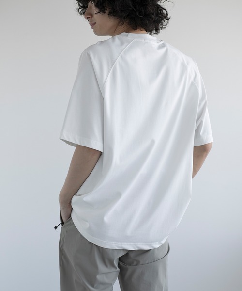 aimoha（アイモハ）の「aimoha men LONG-STAPLE COTTON PAPERCLIP TEE (SS)（Tシャツ/カットソー・メンズ・ネイビー/パープル/ホワイト/ブラック・MEDIUM/LARGE/X-LARGE/XX-LARGE）」の14枚目の写真