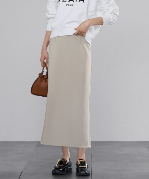 【新品】eldo エルド　ピンタックロングスカート　ホワイト A03_G231L628_c52_a001.jpg