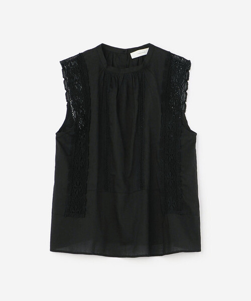 normment(ノーメント)の「normment | ノースリーブ レースブラウス WOMEN(シャツ/ブラウス・レディース・ブラック/ホワイト・ONE)」の2枚目の写真