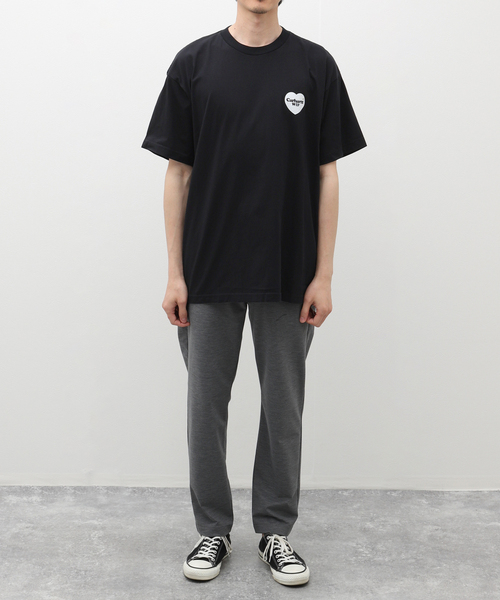 Carhartt WIP(カーハートダブリューアイピー)の「CARHARTT WIP / カーハート ダブリューアイピー HEART BANDANA 1033116(Tシャツ/カットソー・メンズ・ブラック・MEDIUM/LARGE)」の2枚目の写真