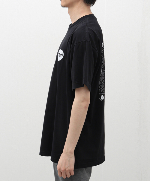 Carhartt WIP(カーハートダブリューアイピー)の「CARHARTT WIP / カーハート ダブリューアイピー HEART BANDANA 1033116(Tシャツ/カットソー・メンズ・ブラック・MEDIUM/LARGE)」の4枚目の写真