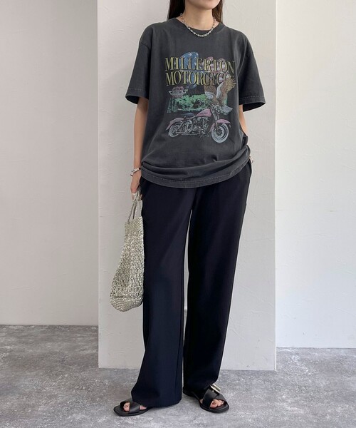 fredy emue（フレディエミュ）の「リブ リラックスパンツ（その他パンツ・レディース・ベージュ/ブラック/チャコールグレー・36/38）」の13枚目の写真