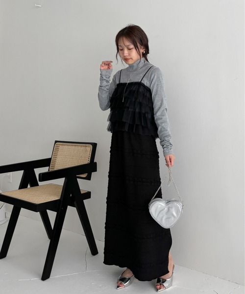 EPIMI E'PIMMY(エピミエピミー)の「前後2WAYジップジャガードナロースカート(スカート・レディース・アイボリー/グレー/ブラック・MEDIUM)」の12枚目の写真