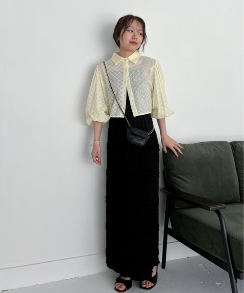 EPIMI E'PIMMY(エピミエピミー)の「前後2WAYジップジャガードナロースカート(スカート・レディース・アイボリー/グレー/ブラック・MEDIUM)」の10枚目の写真