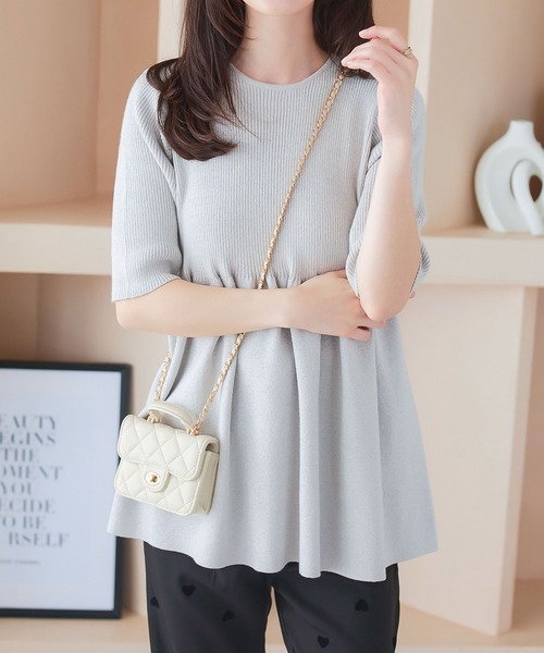 KOBE LETTUCE（コウベレタス）の「ミニチェーンバッグ（ショルダーバッグ・レディース・アイボリー/ブラック/シルバー/ピンク/ブルー系・F）」の9枚目の写真