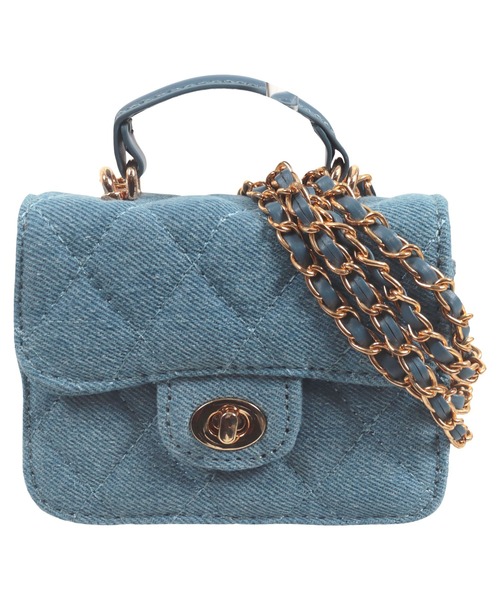 KOBE LETTUCE（コウベレタス）の「ミニチェーンバッグ（ショルダーバッグ・レディース・アイボリー/ブラック/シルバー/ピンク/ブルー系・F）」の15枚目の写真