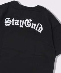 【STAYGOLD】バックロゴ スウェットTシャツ / 【セットアップ対応】 綿100% 半袖 スウェット