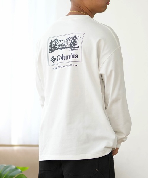 Columbia（コロンビア）の「【ムラサキスポーツ限定】columbia/コロンビア ロンTee ルーズシルエット/ボックスシルエット バックプリント PM0461（Tシャツ/カットソー・メンズ・ホワイト系その他/ブラック系その他/ブラウン系その他/グリーン系その他/ホワイト系その他2/ブラック系その他2/ブラウン系その他2/グリーン系その他2・S/M/L/XL）」の2枚目の写真