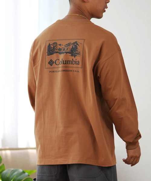 Columbia（コロンビア）の「【ムラサキスポーツ限定】columbia/コロンビア ロンTee ルーズシルエット/ボックスシルエット バックプリント PM0461（Tシャツ/カットソー・メンズ・ホワイト系その他/ブラック系その他/ブラウン系その他/グリーン系その他/ホワイト系その他2/ブラック系その他2/ブラウン系その他2/グリーン系その他2・S/M/L/XL）」の5枚目の写真