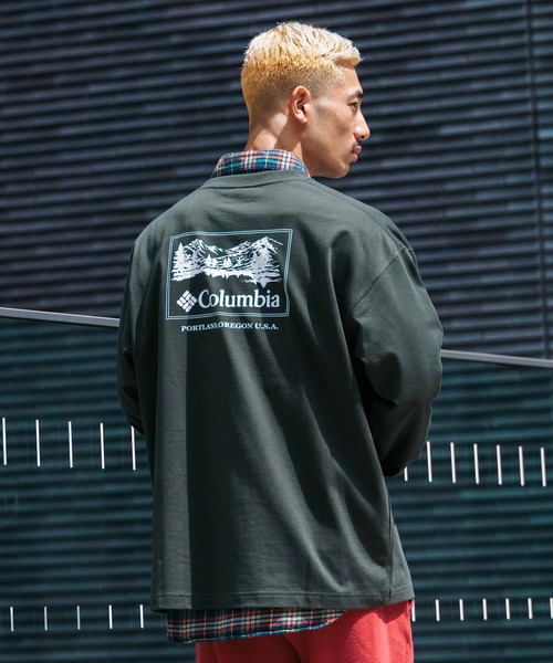 Columbia（コロンビア）の「【ムラサキスポーツ限定】columbia/コロンビア ロンTee ルーズシルエット/ボックスシルエット バックプリント PM0461（Tシャツ/カットソー・メンズ・ホワイト系その他/ブラック系その他/ブラウン系その他/グリーン系その他/ホワイト系その他2/ブラック系その他2/ブラウン系その他2/グリーン系その他2・S/M/L/XL）」の7枚目の写真