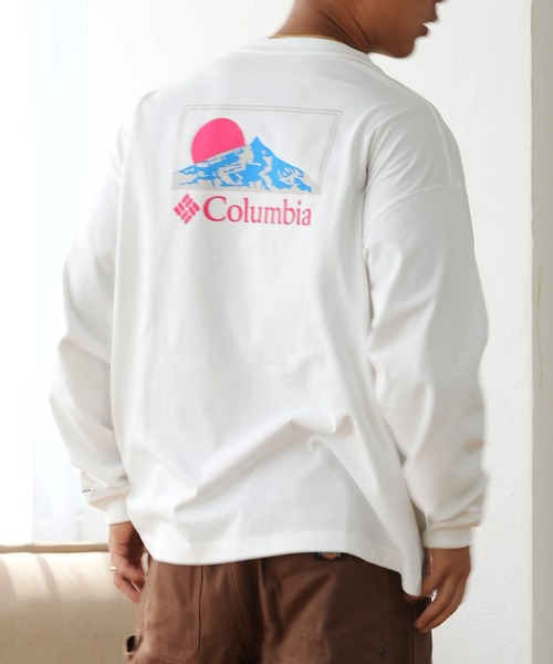 Columbia（コロンビア）の「【ムラサキスポーツ限定】columbia/コロンビア ロンTee ルーズシルエット/ボックスシルエット バックプリント PM0461（Tシャツ/カットソー・メンズ・ホワイト系その他/ブラック系その他/ブラウン系その他/グリーン系その他/ホワイト系その他2/ブラック系その他2/ブラウン系その他2/グリーン系その他2・S/M/L/XL）」の3枚目の写真