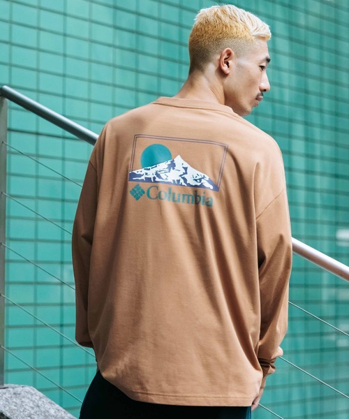 Columbia（コロンビア）の「【ムラサキスポーツ限定】columbia/コロンビア ロンTee ルーズシルエット/ボックスシルエット バックプリント PM0461（Tシャツ/カットソー・メンズ・ホワイト系その他/ブラック系その他/ブラウン系その他/グリーン系その他/ホワイト系その他2/ブラック系その他2/ブラウン系その他2/グリーン系その他2・S/M/L/XL）」の6枚目の写真