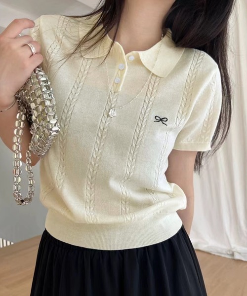 SALE【全3色】ポロニット（透け防止・汗じみ防止・リドリニット
