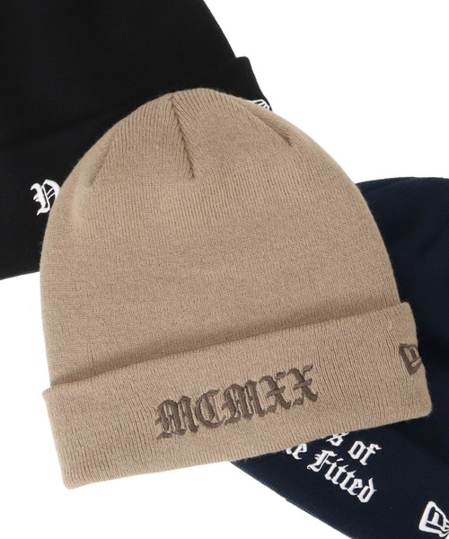 NEW ERA（ニューエラ）の「ニューエラ ニット帽 カフニット オールドイングリッシュ（ニットキャップ/ビーニー・メンズ・ブラック/ネイビー/ブラウン/ホワイト/オフホワイト/ネイビー系/ベージュ・FREE）」の6枚目の写真