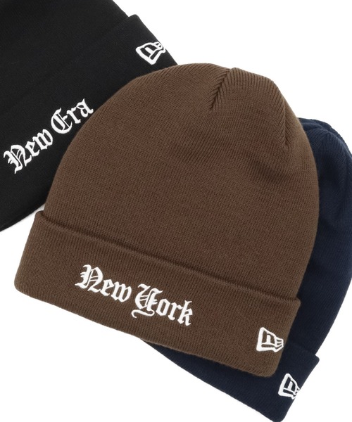 NEW ERA（ニューエラ）の「ニューエラ ニット帽 カフニット オールドイングリッシュ（ニットキャップ/ビーニー・メンズ・ブラック/ネイビー/ブラウン/ホワイト/オフホワイト/ネイビー系/ベージュ・FREE）」の5枚目の写真