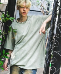 ビッグシルエットポリスウェード半袖トップス / Tシャツ