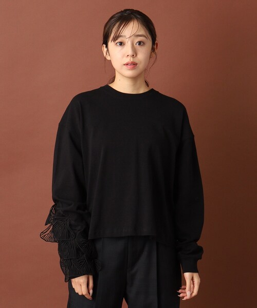 muller of yoshiokubo（ミュラーオブヨシオクボ）の「muller of yoshiokubo（ミュラーオブヨシオクボ）LEAF VEIN TOP（Tシャツ/カットソー・レディース・ブラック・00）」の11枚目の写真
