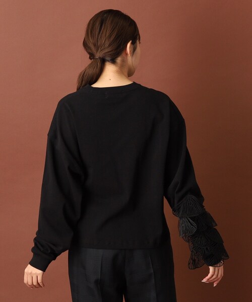 muller of yoshiokubo（ミュラーオブヨシオクボ）の「muller of yoshiokubo（ミュラーオブヨシオクボ）LEAF VEIN TOP（Tシャツ/カットソー・レディース・ブラック・00）」の13枚目の写真