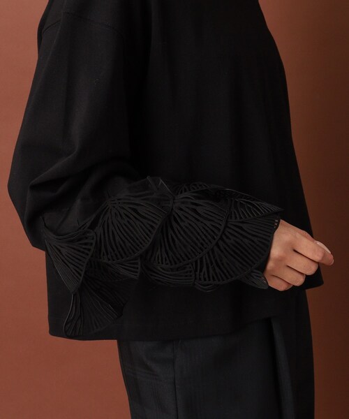 muller of yoshiokubo（ミュラーオブヨシオクボ）の「muller of yoshiokubo（ミュラーオブヨシオクボ）LEAF VEIN TOP（Tシャツ/カットソー・レディース・ブラック・00）」の16枚目の写真