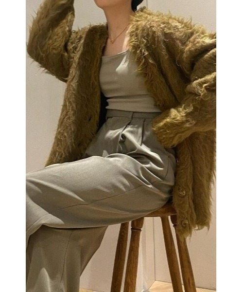 STYLEMIXER(スタイルミキサー)の「【ZOZO限定】ヘアリーカールニットカーデ(カーディガン/ボレロ・レディース・グレー/アイボリー/イエロー系その他・FREE)」の22枚目の写真