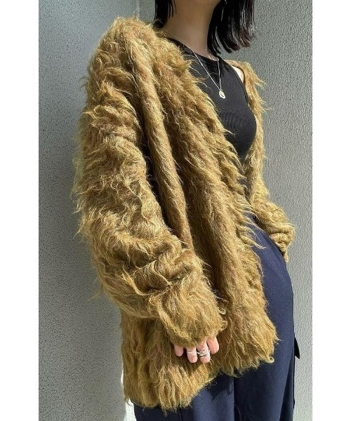 STYLEMIXER(スタイルミキサー)の「【ZOZO限定】ヘアリーカールニットカーデ(カーディガン/ボレロ・レディース・グレー/アイボリー/イエロー系その他・FREE)」の20枚目の写真