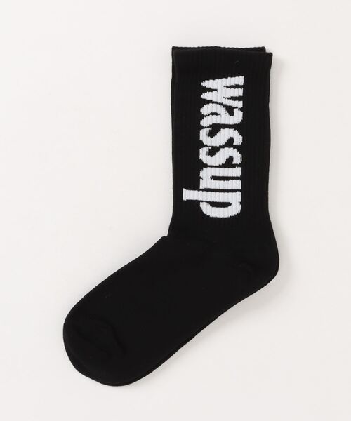 SPINNS(スピンズ)の「Wassupコットンソックス(ソックス/靴下・メンズ・ホワイト/グレー/ブラック・ONESIZE)」の1枚目の写真