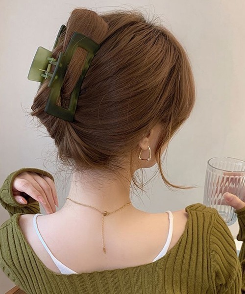 Miniministore(ミニミニストア)の「ヘアクリップ大きめアクリルバンスクリップ(バレッタ/ヘアクリップ・レディース・B/A・FREE)」の9枚目の写真