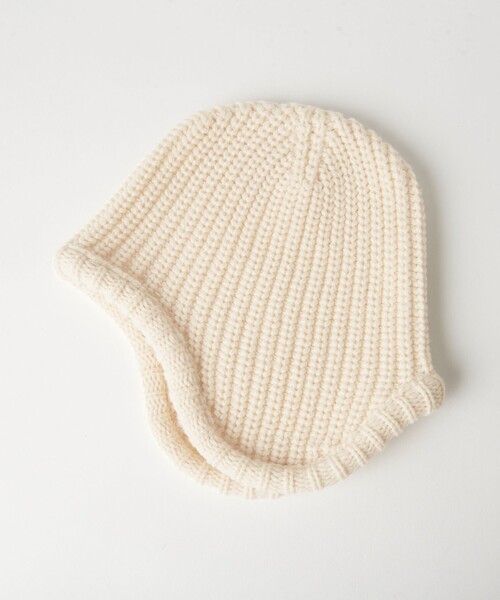 BEAUTY&YOUTH UNITED ARROWS（ビューティーアンドユースユナイテッドアローズ）の「リブ イヤーフラップ ニットキャップ（ニットキャップ/ビーニー・レディース・ワインレッド/ブラック/オフホワイト・FREE）」の15枚目の写真