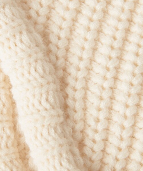 BEAUTY&YOUTH UNITED ARROWS（ビューティーアンドユースユナイテッドアローズ）の「リブ イヤーフラップ ニットキャップ（ニットキャップ/ビーニー・レディース・ワインレッド/ブラック/オフホワイト・FREE）」の16枚目の写真