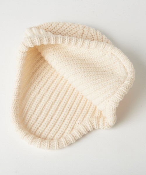 BEAUTY&YOUTH UNITED ARROWS（ビューティーアンドユースユナイテッドアローズ）の「リブ イヤーフラップ ニットキャップ（ニットキャップ/ビーニー・レディース・ワインレッド/ブラック/オフホワイト・FREE）」の17枚目の写真