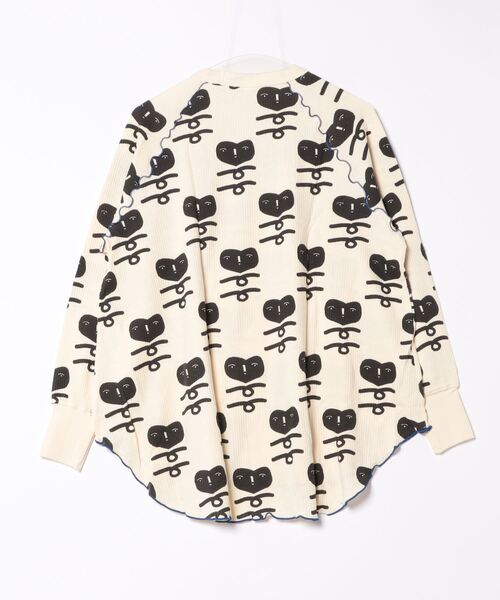 HOGAN RANCH WEAR（ホーガンランチウエア）の「ワッフルメローカットソー/おとな（Tシャツ/カットソー・レディース・ライトブルー/オフホワイト/ラベンダー/ミント/グリーン/ピンク/ライトグレー・160cm）」の11枚目の写真