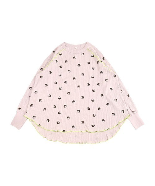 HOGAN RANCH WEAR（ホーガンランチウエア）の「ワッフルメローカットソー/おとな（Tシャツ/カットソー・レディース・ライトブルー/オフホワイト/ラベンダー/ミント/グリーン/ピンク/ライトグレー・160cm）」の6枚目の写真