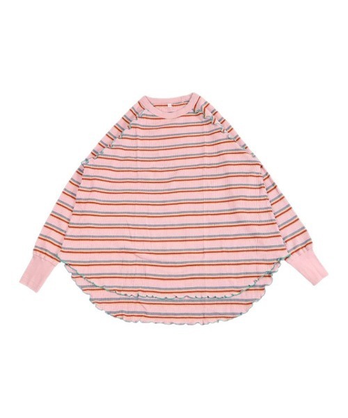 HOGAN RANCH WEAR（ホーガンランチウエア）の「ワッフルメローカットソー/おとな（Tシャツ/カットソー・レディース・ライトブルー/オフホワイト/ラベンダー/ミント/グリーン/ピンク/ライトグレー・160cm）」の7枚目の写真